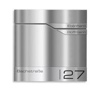 Metzler Cassetta delle lettere per 2 parti con scomparto per giornali e numero civico - Cassetta delle lettere da parete con due targhette personalizzate incisione laser - Cassetta postale