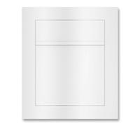 Metzler Cassetta postale da incasso bianco RAL 9016 - cassetta murale in acciaio verniciato a polvere, resistente alle intemperie, con serratura, formato DIN A4