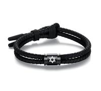 Metzm Braccialetti in corda incrociata in silicone per uomini e donne, regolabili e impermeabili da uomo in gomma sportiva braccialetto gioielli regali, one size, Silicone, Nessuna pietra preziosa