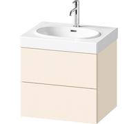 Meuble sous-lavabo Balcoon Duravit, suspendu, 2 tiroirs, 584x509x471mm, BA47220JDID0000, BA47220JDID0000, Colorazione: Avorio strutturato opaco / Avorio opaco