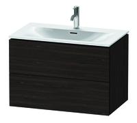 Meuble sous-lavabo Duravit L-Cube LC6307, 820x481 mm, 2 tiroirs, pour Viu 234483, LC630706969, LC630706969, Colorazione: Noce spazzolato Impiallacciatura in vero legno