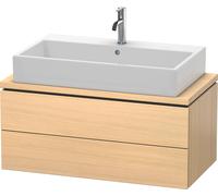 Meuble sous-lavabo Duravit L-Cube pour console, Compact, suspendu, 2 tiroirs, 920x400x477mm, LC580807171, LC580807171, Colorazione: Rovere mediterraneo impiallacciato in vero legno