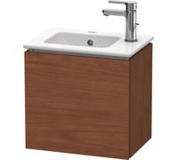 Meuble sous-lavabo Duravit L-Cube suspendu, 1 porte, charnière à droite, 420mm, pour Me by Starck 072343, LC6272R1313, LC6272R1313, Colorazione: impiallacciatura in vero legno di noce americano