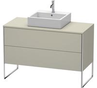 Meuble sous-lavabo Duravit XSquare 120,0 x 54,8 cm, 2 tiroirs, XS492206060, XS492206060, Colorazione: Taupe seta opaco laccato opaco