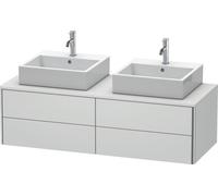 Meuble sous-lavabo Duravit XSquare 140,0 x 54,8 cm, 4 tiroirs, XS4916B3636, XS4916B3636, Colorazione: Laccato bianco seta opaco