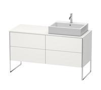 Meuble sous-lavabo Duravit XSquare 140,0 x 54,8 cm, 4 tiroirs, XS4923R3939, XS4923R3939, Colorazione: Nordic White laccato opaco seta bianco nordico