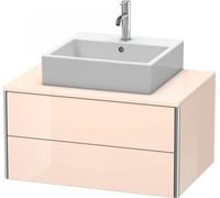 Meuble sous-lavabo Duravit XSquare 80,0 x 54,8 cm, 2 tiroirs, XS491006060, XS491006060, Colorazione: Taupe seta opaco laccato opaco