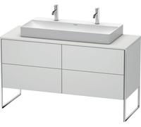 Meuble sous-lavabo Duravit XSquare Vanity 140,0 x 54,8 cm, 4 tiroirs, pour lavabo Vero Air 235010, XS4925M3636, XS4925M3636, Colorazione: Laccato bianco seta opaco
