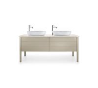 Meuble sous-lavabo Luv Duravit à poser, 1733 x 570 mm, 2 tiroirs, 2 coulissants, LU9567B6060, LU9567B6060, Colorazione: Taupe seta opaco laccato opaco