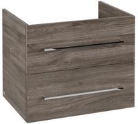 Meuble sous-lavabo Villeroy & Boch Avento, 2 tiroirs, largeur 630mm, A89000RK, A89000RK, Colorazione: quercia di pietra