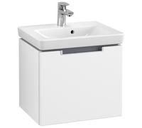 Meubles sous-lavabo Villeroy & Boch Subway 2.0, A68500MS, A68500MS, Colorazione: Bianco opaco, maniglia: argento opaco