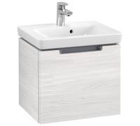 Meubles sous-lavabo Villeroy & Boch Subway 2.0, A68510E8, A68510E8, Colorazione: Legno bianco, maniglia: cromata lucida