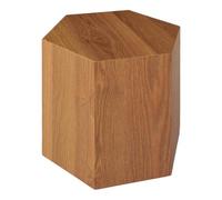 Meubletmoi Punta del Divano/Tavolino Esagonale con Arredamento Rovere H. 46 cm - Design contemporaneo - Caramello