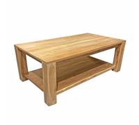 Meubletmoi Tavolino rettangolare L. 110 cm in legno di teak massiccio - fabbricazione artigianale - Afrodite