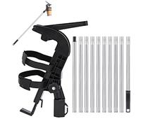 MEUBLLY Adattatore per Asta di prolunga per bomboletta Spray, applicatore Polvere a Lunga Portata, Kit Supporto per grilletto Regolabile per Universale con aste telescopiche