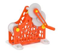 MEUBLLY Avvolgitore Manuale per Bobine di Filamento 3D, Avvolgitore per Materiali di Consumo Industriali con Percorso Uniforme dei Fili, Design Modulare Rimovibile per Fili Fino A 1 kg(Orange)