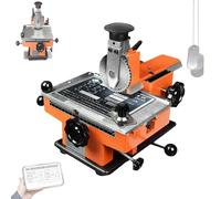 MEUBLLY Goffratrice Semiautomatica per Targhe Metalliche, Timbratrice per Targhette, Stampante per Timbratura, Goffratrice per Etichette per Carte D'identità per Targhette per Cani(2mm)