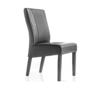Meublorama Sedia Urban in Similpelle Grigia, Dimensioni: H99 x L46 x P63 cm, Ideale per Una Sala da Pranzo Moderna e di Design.