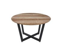 Meublorama Tavolino Collezione Carmin Colore Rovere Invecchiato, Ideale per Un Soggiorno Rustico.