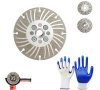 Meule d'angle diamantée électroplaquée, 115 mm / 125 mm / 150 mm Plus+, compatible avec la découpe à sec ou à l'eau de divers matériaux, idéale pour les meuleuses d'angle (carrelage, métal). (6")