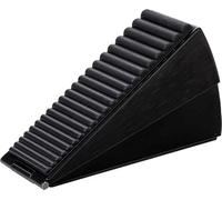 MEUOADA Fermaporta resistente nero, cuneo in gomma metallica, grande fermaporta per la parte inferiore della porta, si adatta a qualsiasi spazio pesante