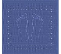 Meusch Foot 4388720002 - Tappetino da Doccia, 55 x 55 cm, Colore: Blu