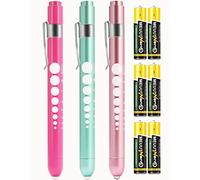 MEUUT Confezione da 3 luci a penna per infermieri con 6 batterie, accessori medici per infermieri, accessori per infermieri, infermieri, infermieri, medici, traumi EMT