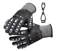MEVLEM Guanti da aragosta, completamente rivestiti resistenti alle forature e al taglio, pesca subacquea, ricci di mare, guanti per la cattura dei granchi, clip per guanti inclusa. (Small)