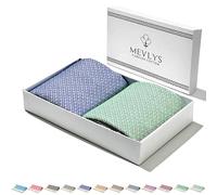 MEVLYS, asciugamano da sauna, asciugamano da hammam, set da 2 pezzi, asciugamano da sauna grande, 100 x 180 cm, asciugamano da spiaggia, picnic, asciugamano da yoga, in cotone, extra leggero, da donna