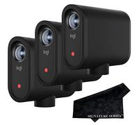 Mevo Start - Set di 3 telecamere wireless live streaming, per video HD multi-camera, controllo app e streaming tramite smartphone o Wi-Fi e panno per lenti serie Signature