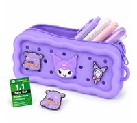 Mevsim Store Astuccio Bambina - Kawaii Astuccio per la scuola e tutti i giorni, versatile astuccio anche come beauty case o organizer, dolce idea regalo per bambini, adolescenti e adulti, Kuromi, 1