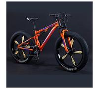 MEVZHH 26 Pollici Grasso Gomma Hardtail Mountain Uoe Donne, Biciclette da Montagna Adulte a Doppia Sospensione, Bicicletta da Tutto il Terreno con Sedile Regolabile e Doppio Freno a Disco/24 Velocità/