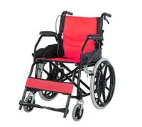 MEVZHH Acciaio Pieghevole Domestico Mobile Portatile Sedia a Rotelle Auto-Motorizzata Sedia Di Viaggio Di Transito Dispositivo Di Mobilità con Poggiapiedi e Schienaler Anziani e Disabili (B) (D)/Di B