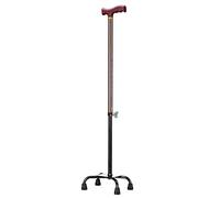MEVZHH Bastinir Camminare,Spessore Lega Di Alluminio Quattro Piedi Crutch Anzianicopico Regolabile in Altezza Antiscivolo Cane Walker,Marr(Marrone) Presente