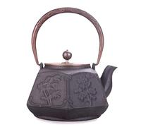 MEVZHH Bollitori Della Stufa, Teaware 40.5Oz / 1.2L Tetella in Ghisa Tetella Giapponese Vecchio Fatto a Mano a Sei Lati Sciolto Tè Maker