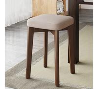 MEVZHH Cascina Stile Legno Bar Sgabelli Cuscini Morbidi Impilabili Elegante Senza Schienaler Le Isole Della Cucina Pollici/Beige/31 * 31 * 45 cm (12 * 12 * 18")