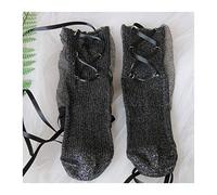 MEVZHH Dolcetube Calzine Loli Sorella Morbida Calzini a Cravatta,Mezzi Calzini/Nero/a Tlia