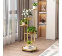 MEVZHH Fiore Stand, Pianta Stand Indoor, 5-Tier Alto Pianta Stands Pianta Scaffale Indoor Clearance, Angolo Display Rack Fiorito, Scaffali Di Fiori in Metallo, Adattor Soggiorno, Balce Giardino/Oro/35