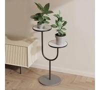 MEVZHH Fiore Stand,Standr Piante Interne Ed Esterne,Fiore in Vaso in Metstand,Standr Piante,Alto Fiore Stand Angolo Fiore Stand Adattor Terrazza Giardino Soggiorno Balccamera da Letto Bianco/B4/29*71C