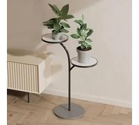 MEVZHH Fiore Stand,Standr Piante Interne Ed Esterne,Fiore in Vaso in Metstand,Standr Piante,Alto Fiore Stand Angolo Fiore Stand Adattor Terrazza Giardino Soggiorno Balccamera da Letto Bianco/A4/29*71C