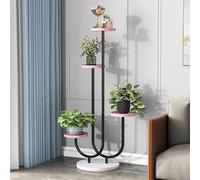 MEVZHH Fiore Stand,Standr Piante Interne Ed Esterne,Fiore in Vaso in Metstand,Standr Piante,Alto Fiore Stand Angolo Fiore Stand Adattor Terrazza Giardino Soggiorno Balccamera da Letto Bianco/Bianco8/3