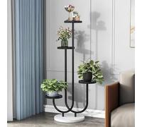 MEVZHH Fiore Stand,Standr Piante Interne Ed Esterne,Fiore in Vaso in Metstand,Standr Piante,Alto Fiore Stand Angolo Fiore Stand Adattor Terrazza Giardino Soggiorno Balccamera da Letto Bianco/Bianco5/3