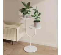 MEVZHH Fiore Stand,Standr Piante Interne Ed Esterne,Fiore in Vaso in Metstand,Standr Piante,Alto Fiore Stand Angolo Fiore Stand Adattor Terrazza Giardino Soggiorno Balccamera da Letto Bianco/B3/29*71C