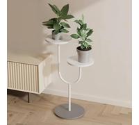 MEVZHH Fiore Stand,Standr Piante Interne Ed Esterne,Fiore in Vaso in Metstand,Standr Piante,Alto Fiore Stand Angolo Fiore Stand Adattor Terrazza Giardino Soggiorno Balccamera da Letto Bianco/B1/29*71C