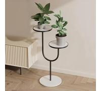 MEVZHH Fiore Stand,Standr Piante Interne Ed Esterne,Fiore in Vaso in Metstand,Standr Piante,Alto Fiore Stand Angolo Fiore Stand Adattor Terrazza Giardino Soggiorno Balccamera da Letto Bianco/B6/29*71C