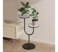 MEVZHH Fiore Stand,Standr Piante Interne Ed Esterne,Fiore in Vaso in Metstand,Standr Piante,Alto Fiore Stand Angolo Fiore Stand Adattor Terrazza Giardino Soggiorno Balccamera da Letto Bianco/B5/29*71C