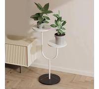 MEVZHH Fiore Stand,Standr Piante Interne Ed Esterne,Fiore in Vaso in Metstand,Standr Piante,Alto Fiore Stand Angolo Fiore Stand Adattor Terrazza Giardino Soggiorno Balccamera da Letto Bianco/B2/29*71C