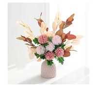 MEVZHH Fiori Artificiali, Fiori Di Simulaziarredamenti Del Soggiorno Tavolo da Pranzo Arredamenti Di Fiori Doccia Di Festa Decorazionir la Casa Bouquet Vaso Fiori Falsi/1/Vaso + Bouque