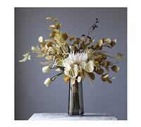 MEVZHH Fiori Artificiali, Mazzo Di Simulaziwtravel Props Retro Fiore Florale Decorazidella Casa Decorazimorbida (Con Bottiglia) Adattor Sale D'Arte, Soggiorno, Famiglia Fiori Falsi/D