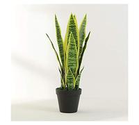 MEVZHH Fiori Artificiali, Pianta Di Serpente Artificiale in Vaso Artificiale da 16,9 Pollici Falso Albero Di Sansevieria Piante Artificialirfette in Vaso Di Plasticar Ufficio Domestico Regalorfetto Pi